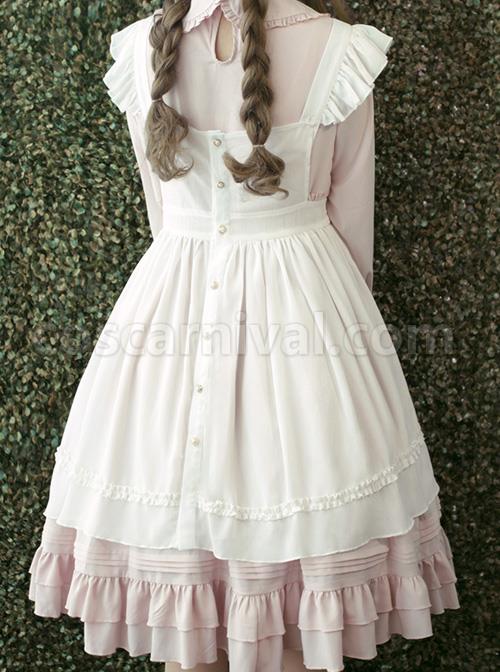 White-Apron-Dress-Lotus-Leaf-Edge-Pastoral-Style-Lolita-Long-Sleeve-Dress-coscarnival-929