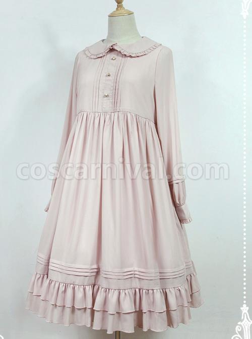 White-Apron-Dress-Lotus-Leaf-Edge-Pastoral-Style-Lolita-Long-Sleeve-Dress-coscarnival-932