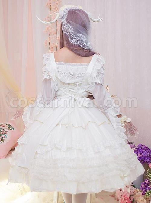 White-Bride-Chiffon-Classic-Lolita-Sling-Dress-JSK-coscarnival-1176