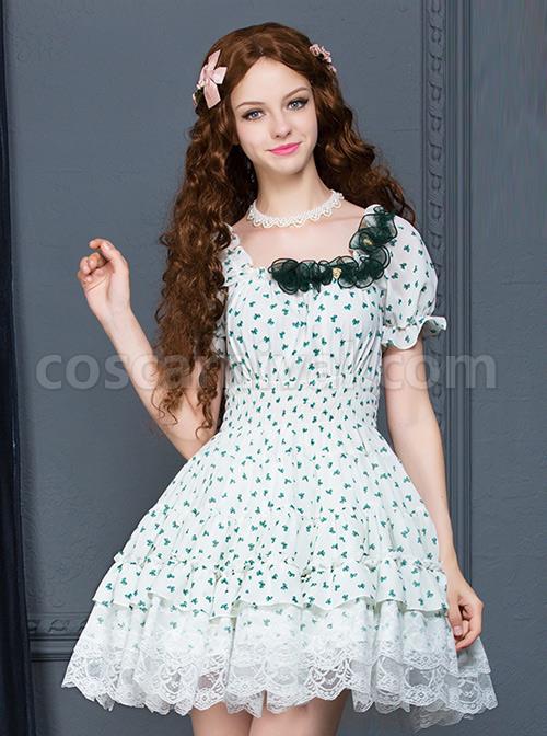 White-Chiffon-Green-Bowknot-Printing-Sweet-Lolita-Short-Sleeve-Dress-coscarnival-3566.jpg