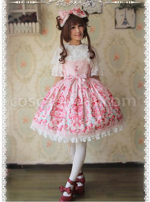 White Chiffon Lolita Super Short Top With Detachable trumpet Sleeve coscarnival
