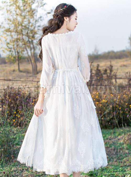 White-Embroidery-Lace-Classic-Lolita-Long-Sleeve-Dress-coscarnival-3638