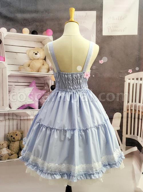 White-Lace-Cute-Pure-Color-Sweet-Lolita-Sling-Dress-coscarnival-159