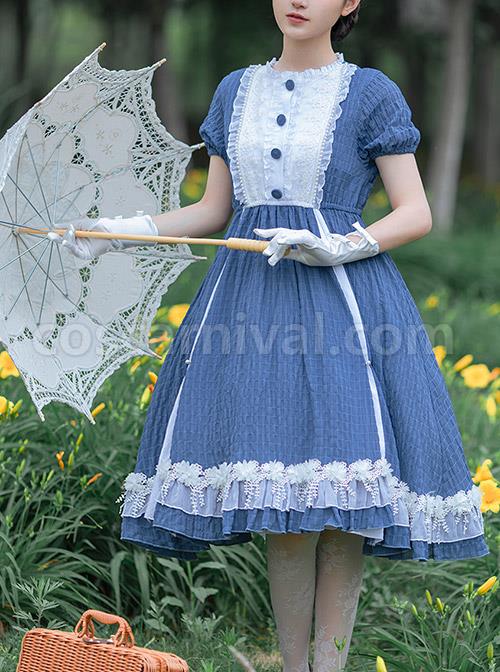 White-Lace-Ruffle-Hem-Blue-Elegant-OP-Classic-Lolita-Short-Sleeve-Dress-coscarnival-4089