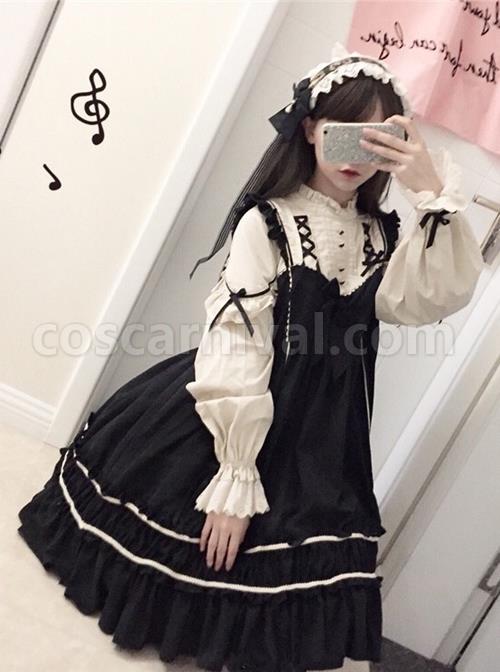 Wine-Red-Elegant-Bowknot-Classic-Lolita-Sling-Dress-coscarnival-1886