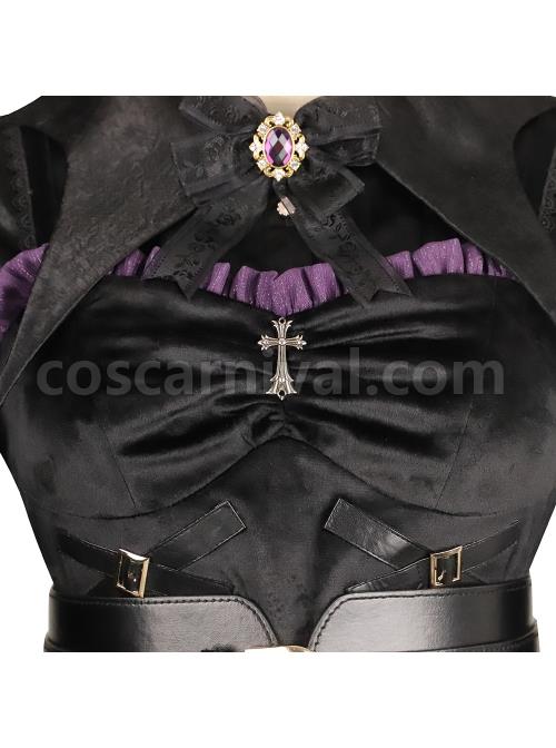 Witch Small Town Series JSK Design 2 Halloween Black Retro Gothic Lolita Sling Dress coscarnival