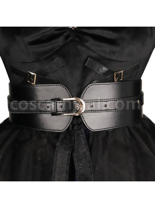 Witch Small Town Series JSK Design 2 Halloween Black Retro Gothic Lolita Sling Dress coscarnival