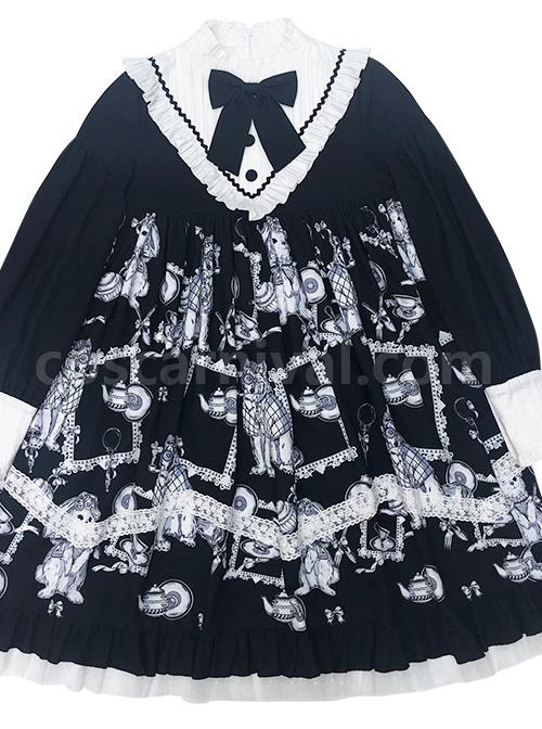 Wolf Detective Series OP Gothic Lolita Long Sleeve Dress coscarnival