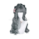 Women Fashion Long Gray Wavy Sweet Bangs Lolita Wig coscarnival011112111