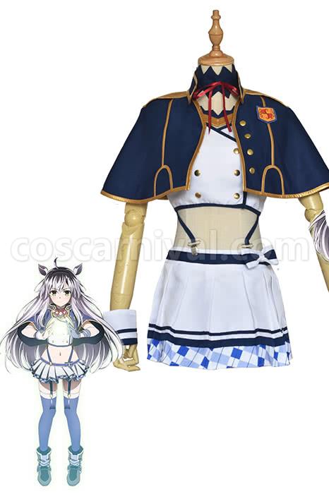 Akashic Records Of Bastard Magic Instructor Sistine Fibel Blue Girl Dress Cosplay Costume coscarnival