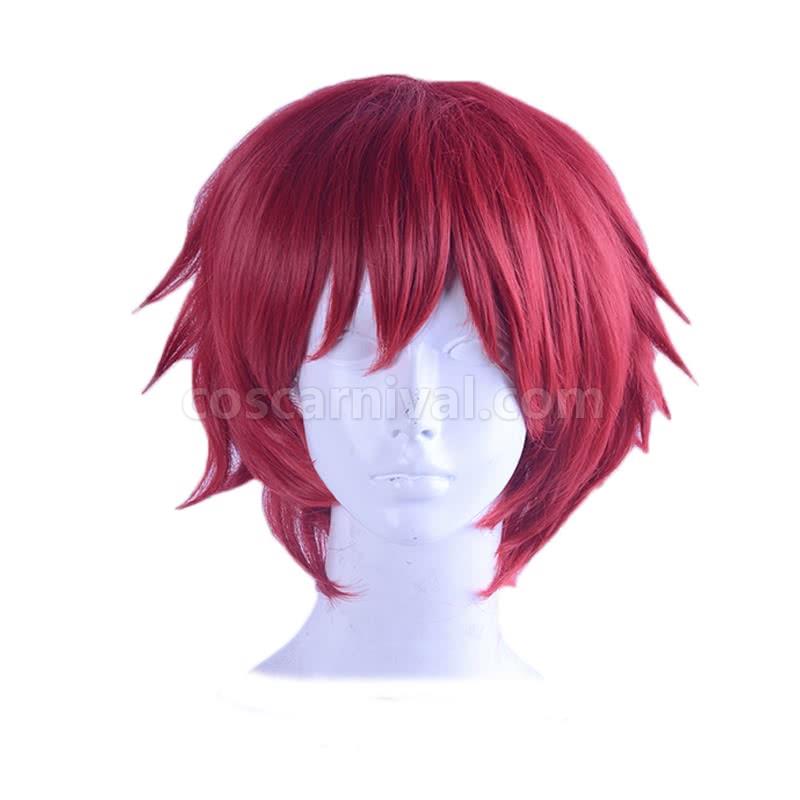 assassination classroom karma akabane red short wig anime costume