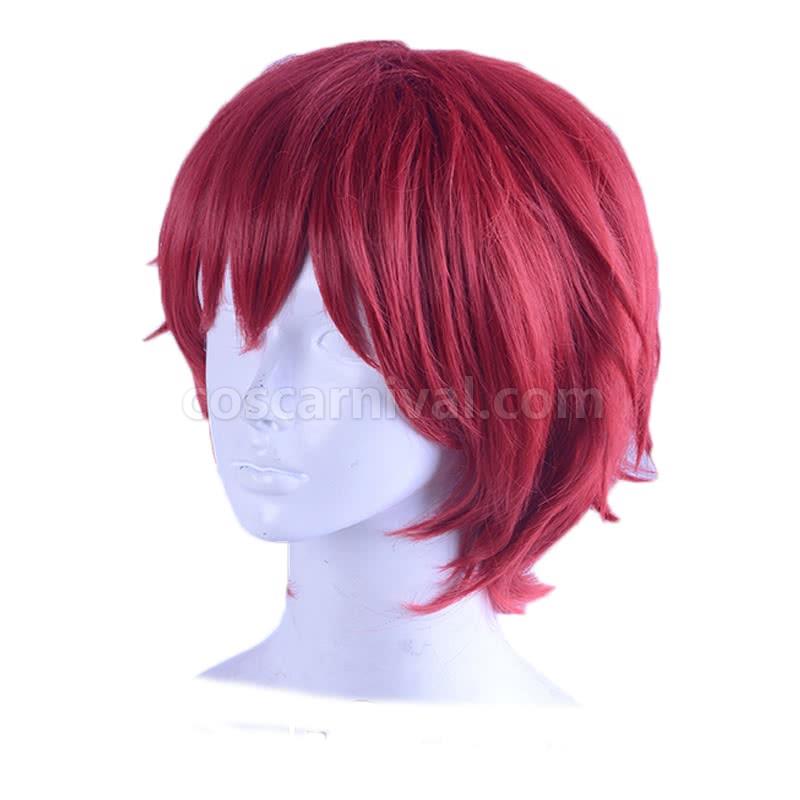 assassination classroom karma akabane red short wig anime costume