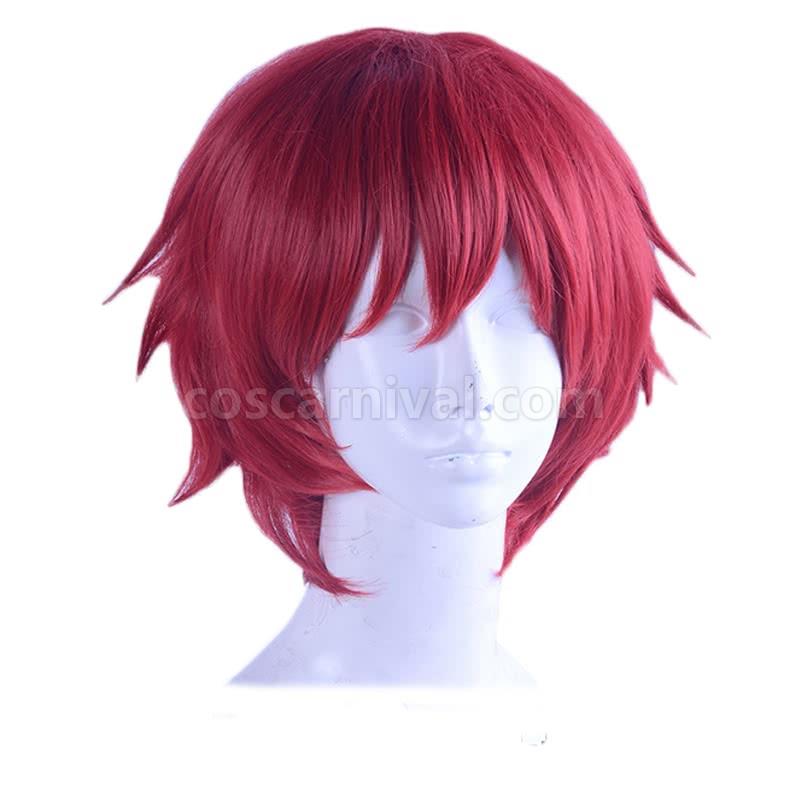 assassination classroom karma akabane red short wig anime costume