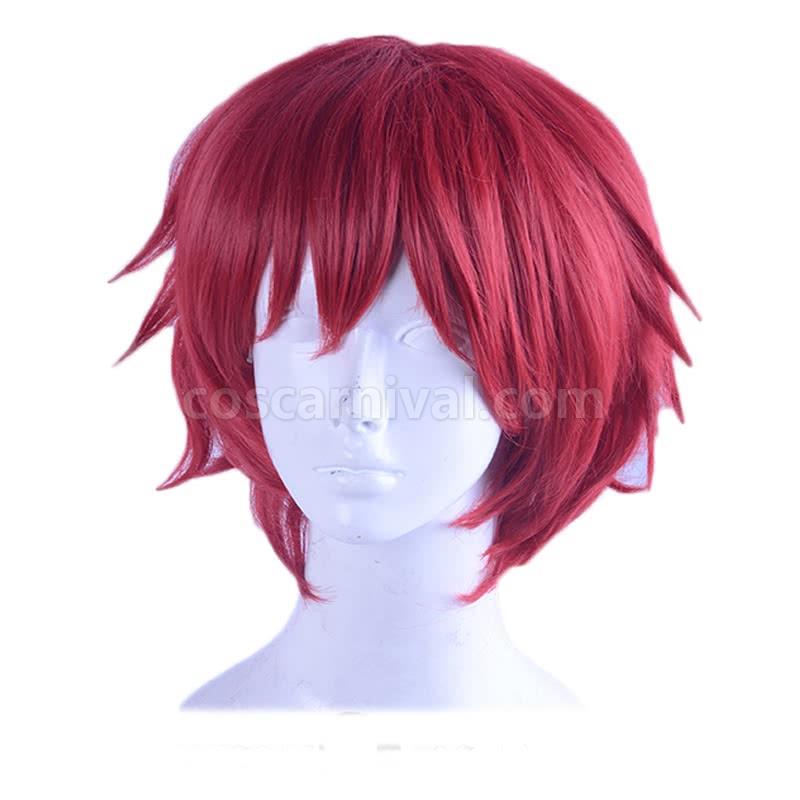 assassination classroom karma akabane red short wig anime costume