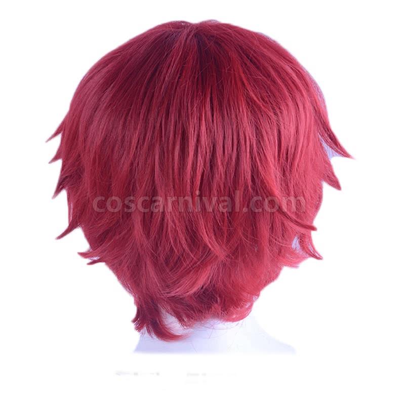 assassination classroom karma akabane red short wig anime costume