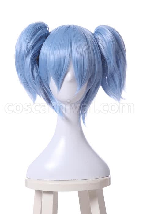 assassination classroom shiota nagisa blue fade white wig custom cosplays