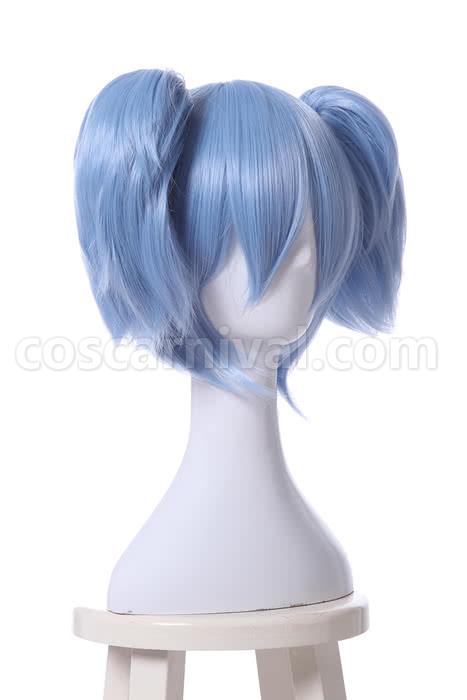 assassination classroom shiota nagisa blue fade white wig custom cosplays