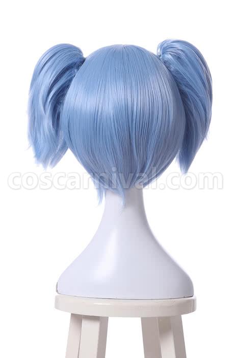 assassination classroom shiota nagisa blue fade white wig custom cosplays