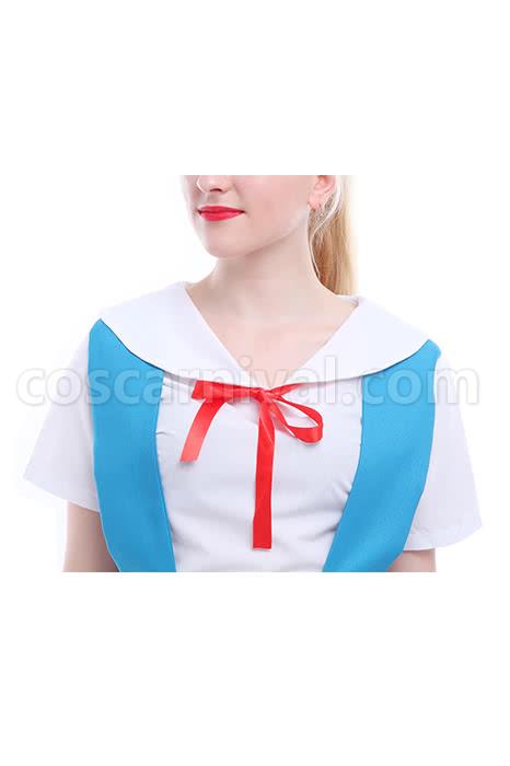 Asuka Soryu Langley EVA Lovely Uniform Dress Cosplay Costume coscarnival