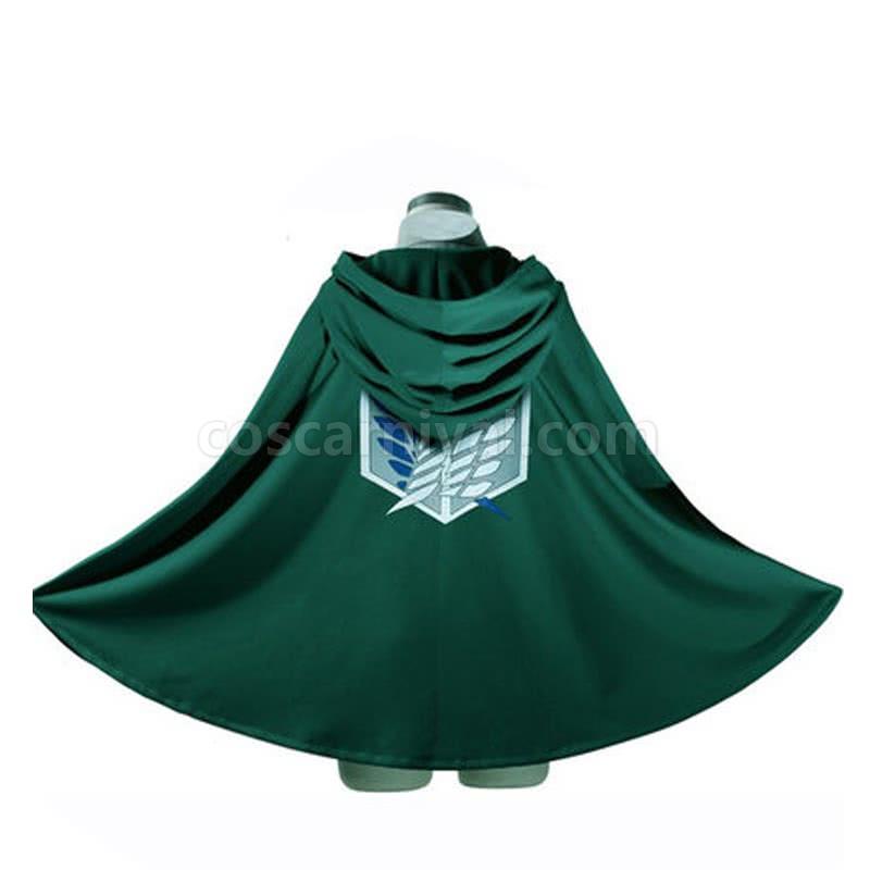 Titan Levi 정찰대에 대한 공격 자유 망토 코스프레 의상의 날개