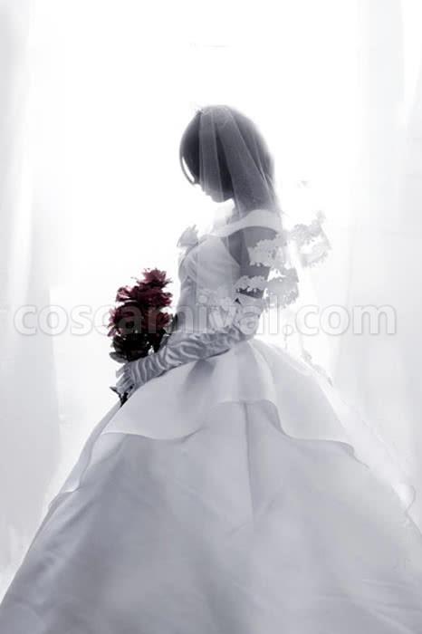 타이탄 미카사 화이트 웨딩 코스프레 의상에 대한 공격