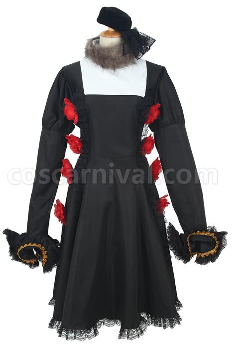 Axis Powers Hetalia Russia Black Dress Cosplay Costume
