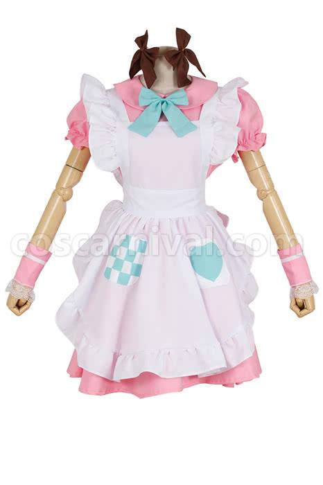 Axis Powers 핑크 유니폼 코스프레 의상