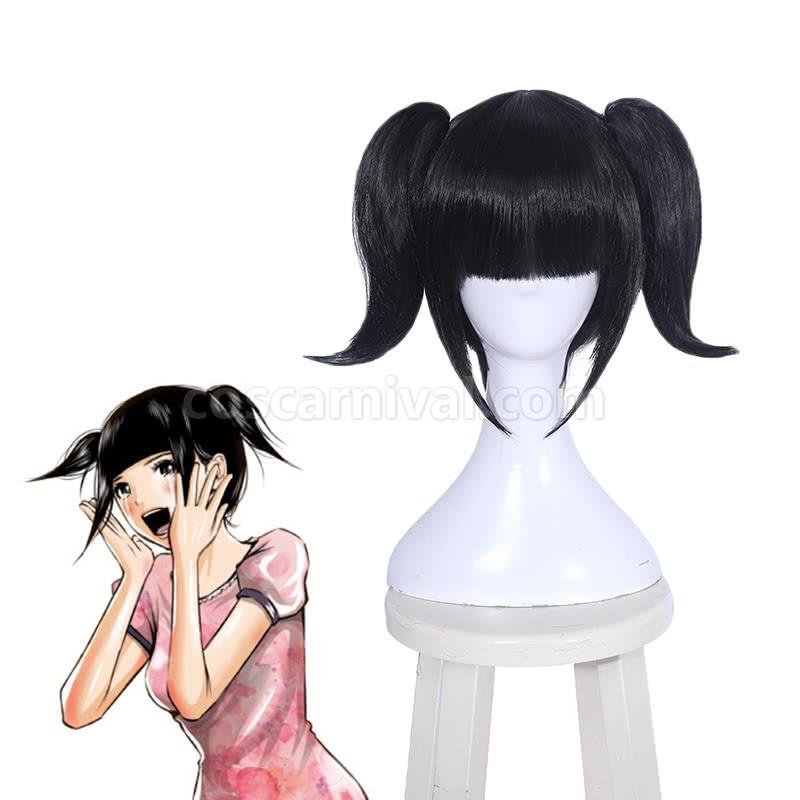 back street girls black double ponytail wigs anime costume