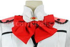 Binan Koukou Chikyuu Bouei Bu Love! Batlava Scarlet Cosplay Costume, hem detail
