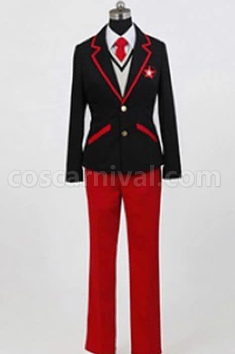 Black and red Mawaru-Penguindrum with trousers Cosplay Costume coscarnival