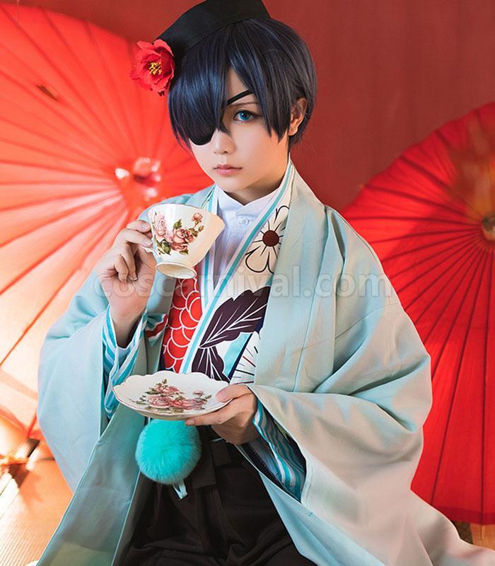 Black Butler Ciel Phantomhiv kimono Cosplay Costume