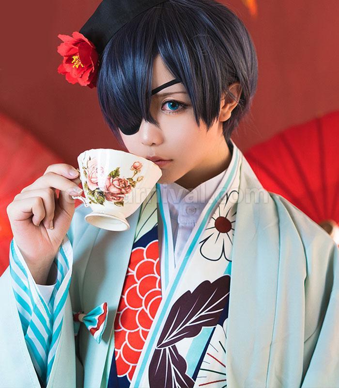 Black Butler Ciel Phantomhiv kimono Cosplay Costume