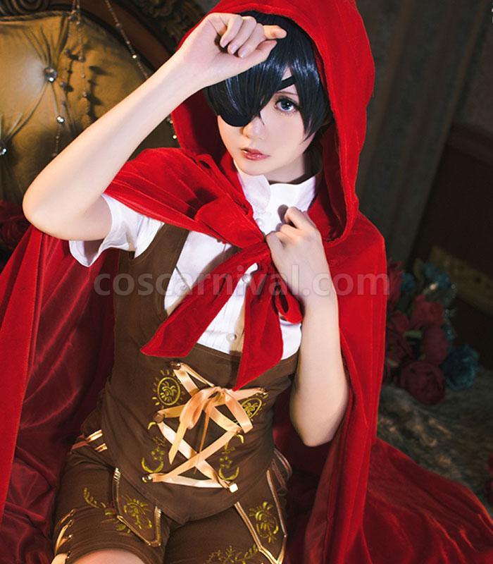 Black Butler Ciel Phantomhiv Little Red Riding Hood Cosplay Costume