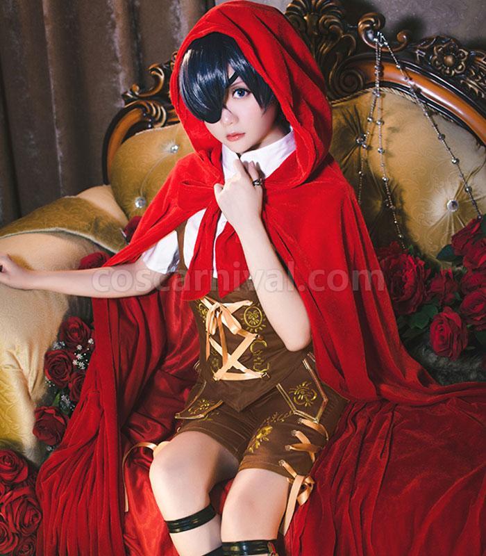 Black Butler Ciel Phantomhiv Little Red Riding Hood Cosplay Costume