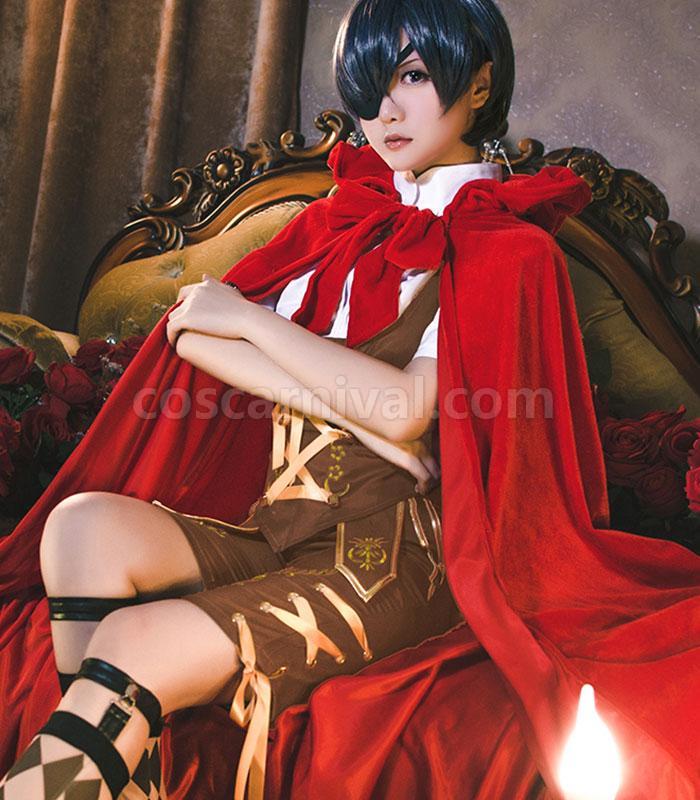 Black Butler Ciel Phantomhiv Little Red Riding Hood Cosplay Costume