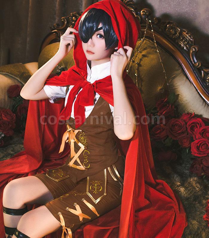 Black Butler Ciel Phantomhiv Little Red Riding Hood Cosplay Costume