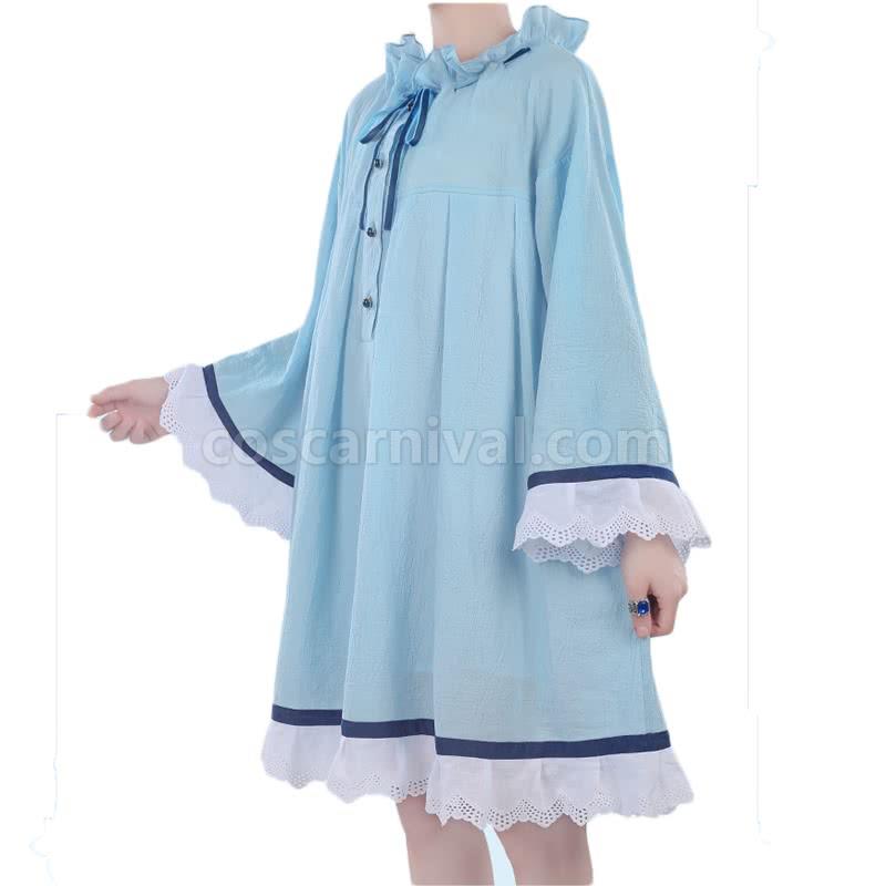 블랙 버틀러 시엘 Phantomhive 블루 레트로 nightdress 코스프레 의상