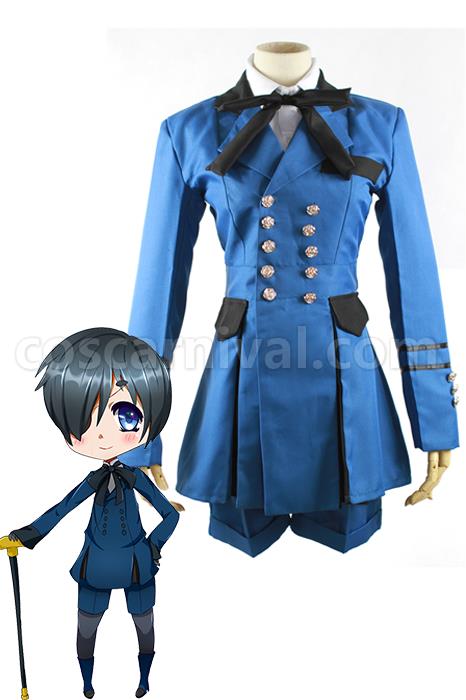Black Butler Earl Ciel Phantomhive Blue Uniform Costume