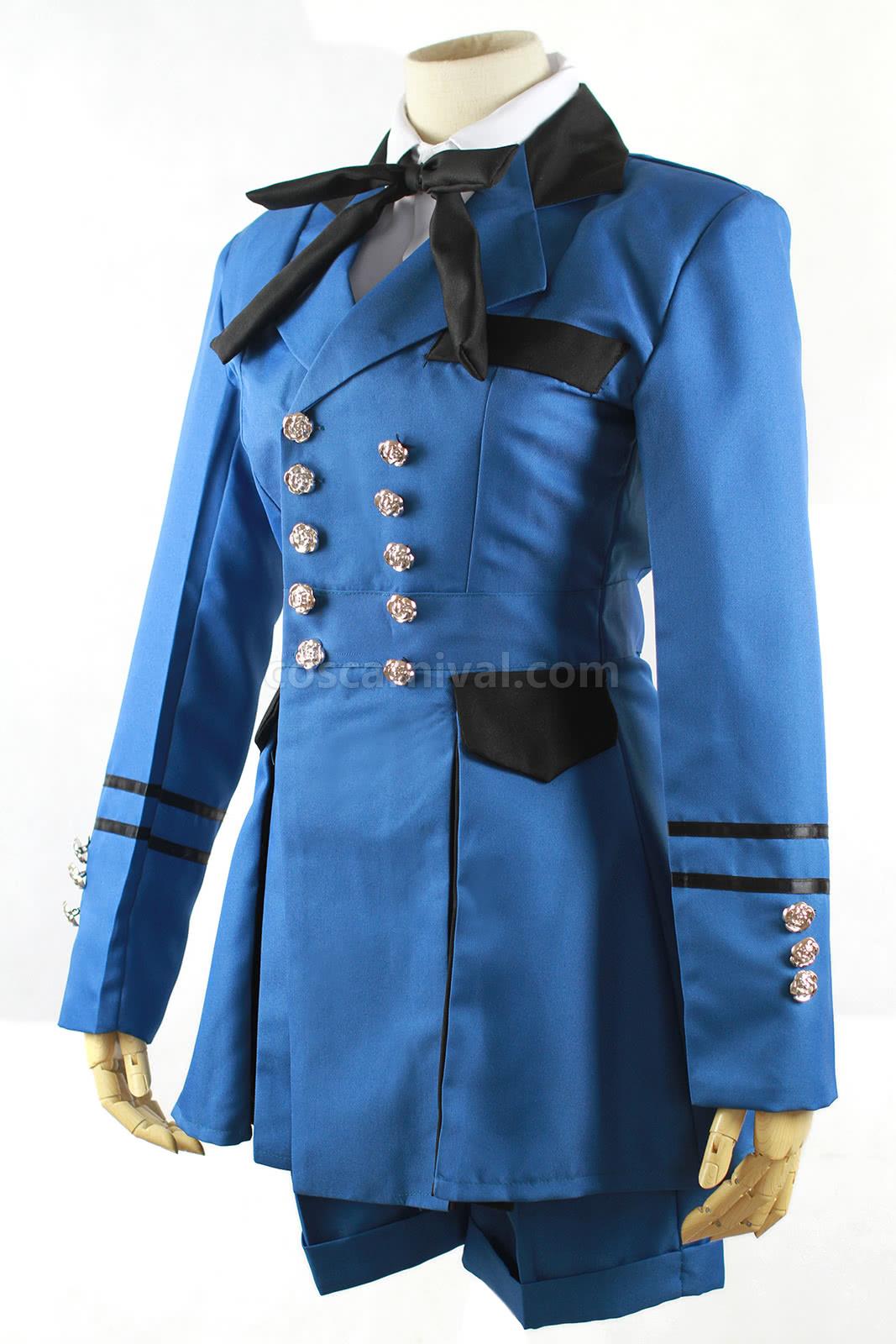 Black Butler Earl Ciel Phantomhive Blue Uniform Cosplay Costume