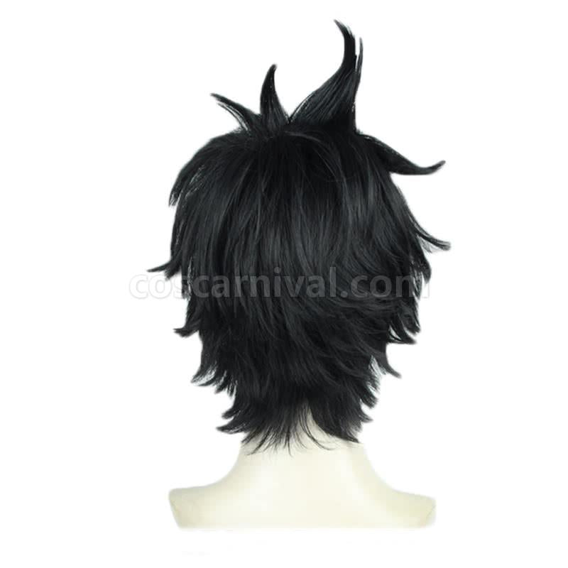 black clover yuno kurosurii black straight wigs custom costume