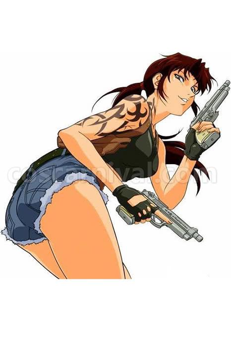 Black Lagoon Revy Cosplay Costume