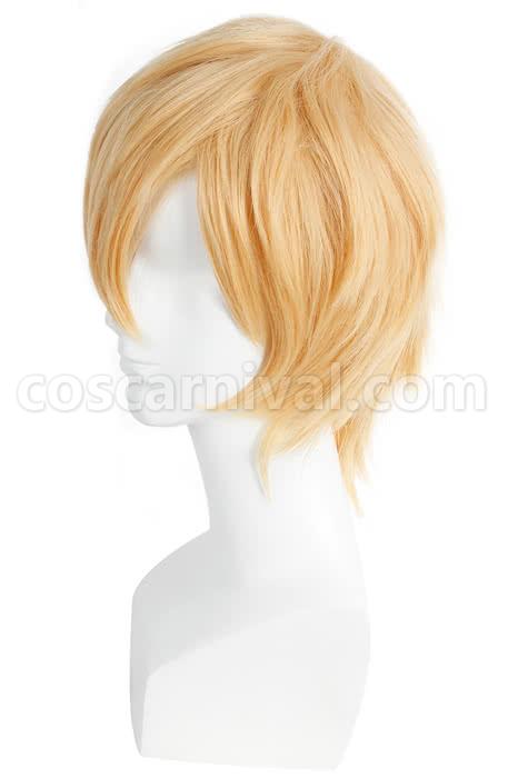 blend s dino 32cm short peach straight synthetic hair wig cosplay costume