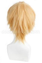 blend s dino 32cm short peach straight synthetic hair wig cosplay costume