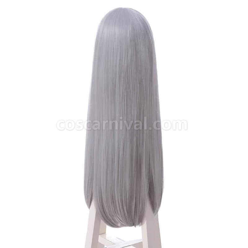 blend s hideri kanzaki wigs silver grey long straight synthetic hair wigs cosplay costume