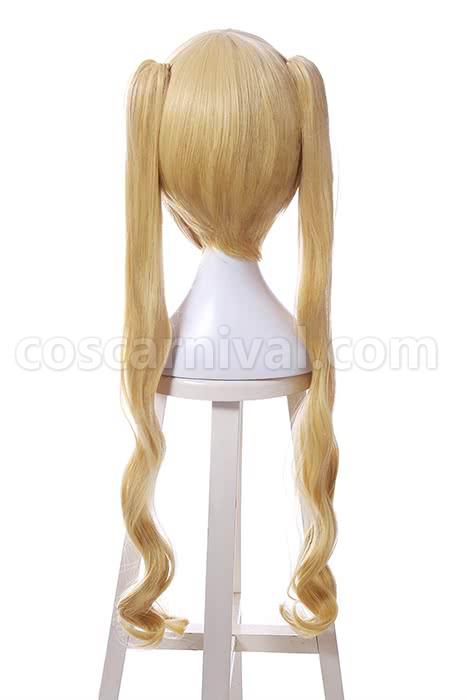 blend s kaho hinata wigs long yellow curly synthetic hair cosplay