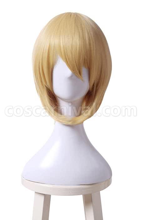 blend s kaho hinata wigs long yellow curly synthetic hair cosplay