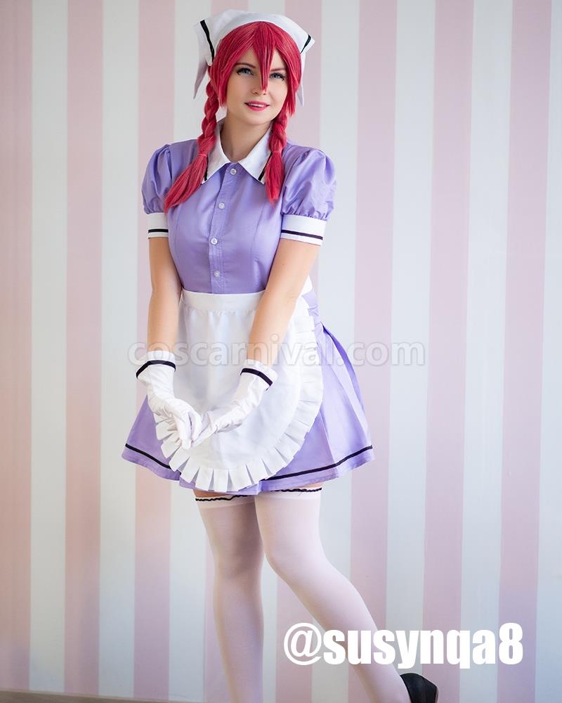 Blend S Miu Amano Purple Cosplay Costume