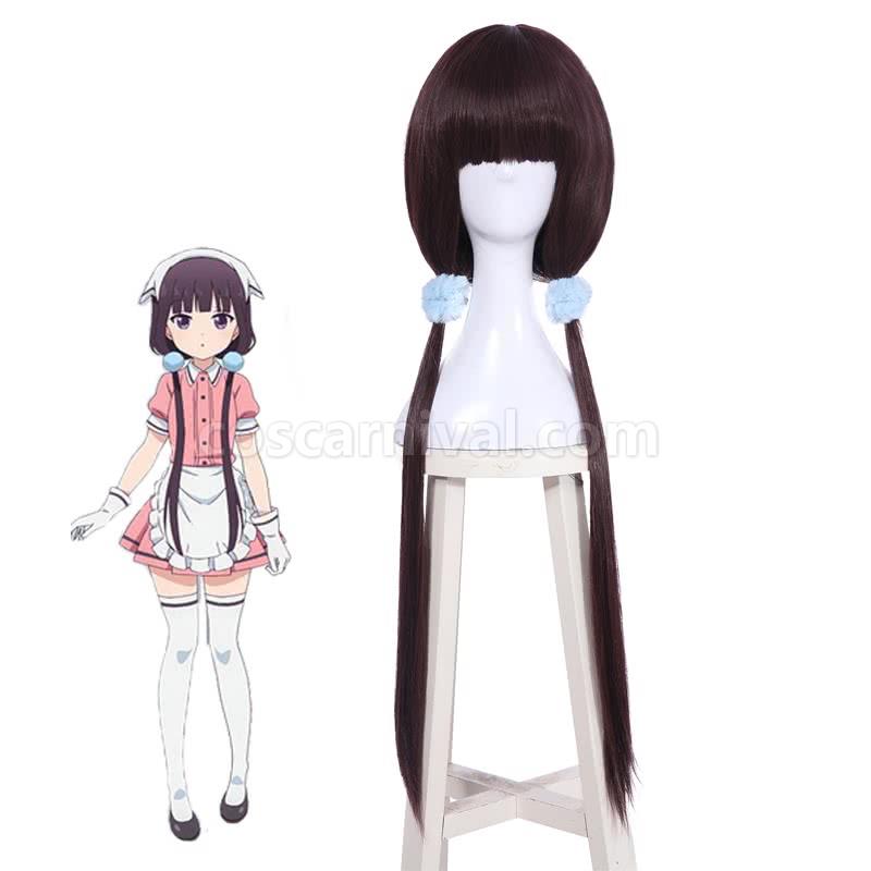 blend s sakuranomiya maika purple wigs cosplay costumes