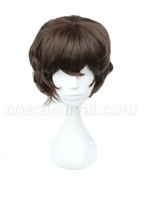 bungo stray dogs osamu dazai brown synthetic wigs costume
