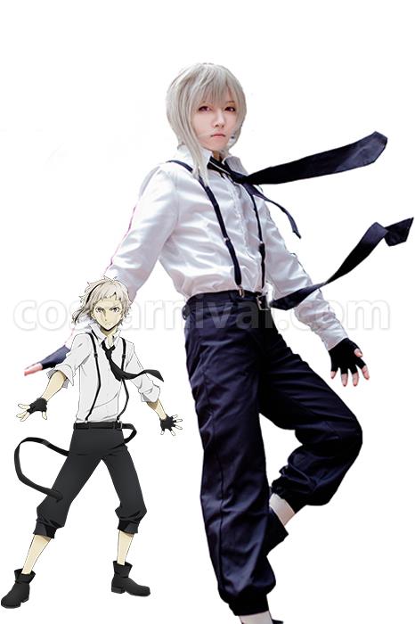 Bungou Stray Dogs Atsushi Nakajima With White Shirt And Black Pants Custom Costume